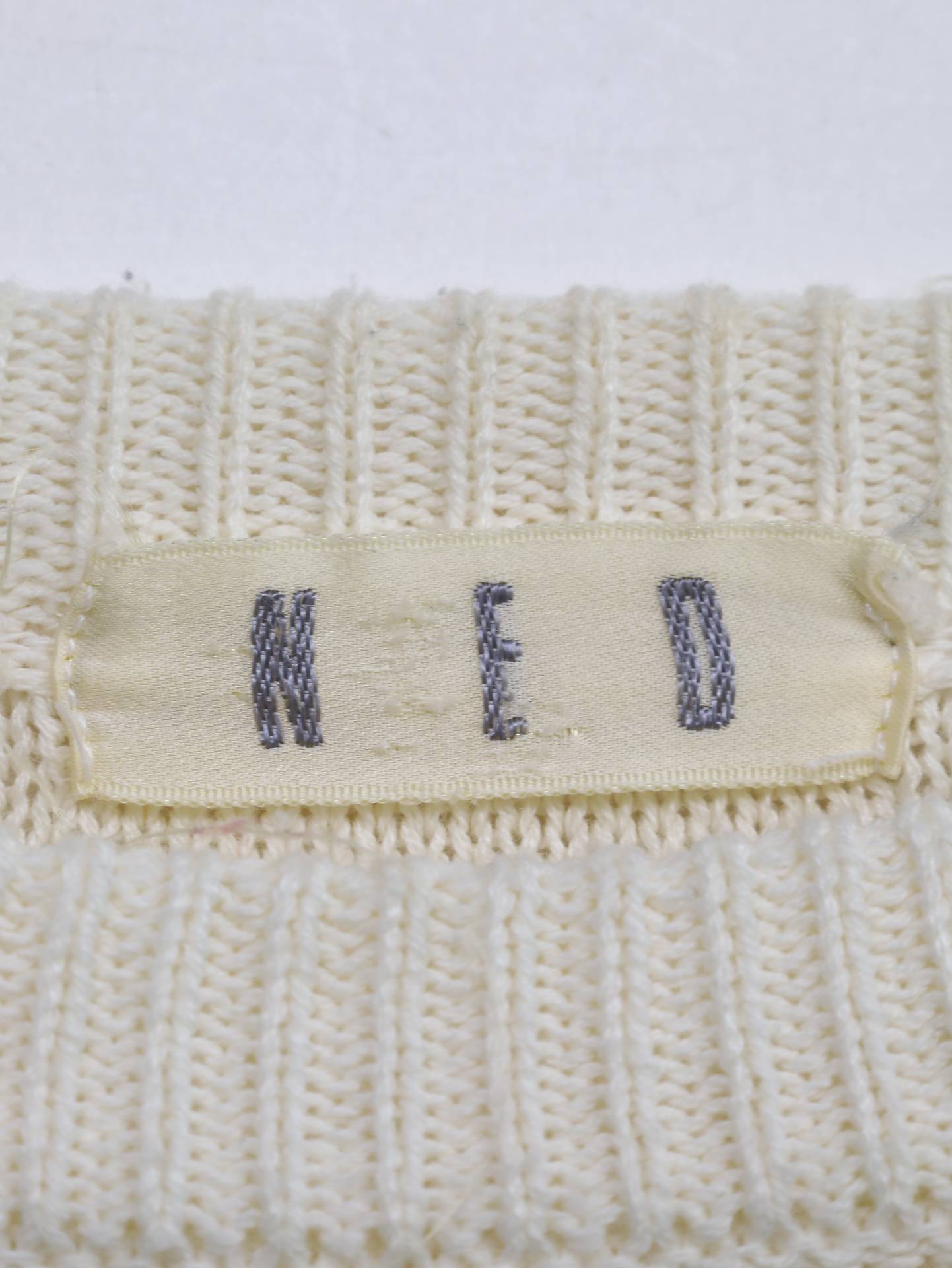 NED/ニット/セーター/トップス/ホワイト