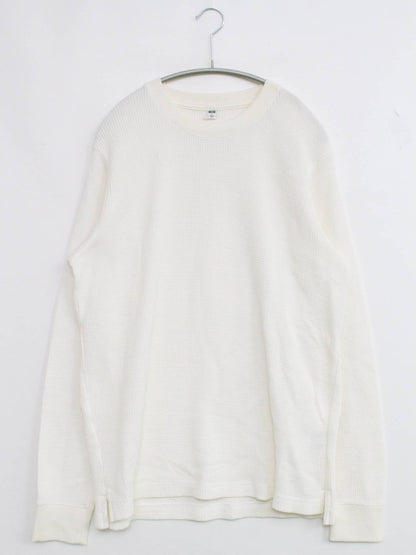 UNIQLO/ユニクロ/ニット/セーター/トップス/ホワイト/L