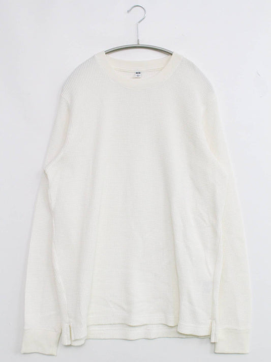 UNIQLO/ユニクロ/ニット/セーター/トップス/ホワイト/L