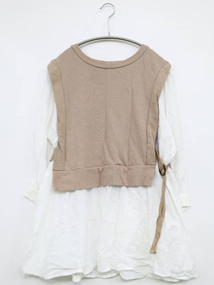 w closet/ダブルクローゼット/シャツ/ブラウス/トップス/ベージュ/F