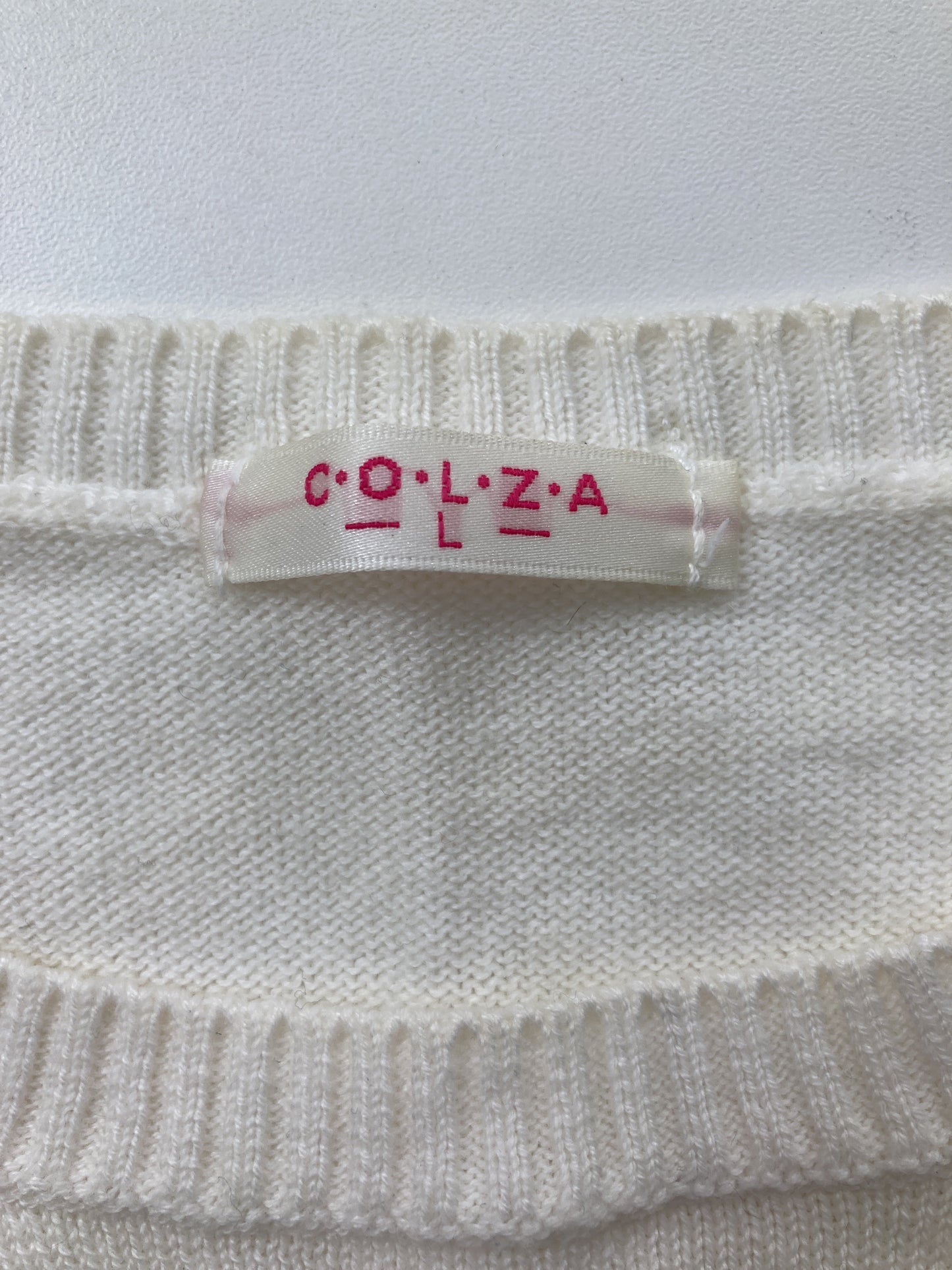 COLZA/コルザ/ニット/セーター/トップス/ホワイト/L