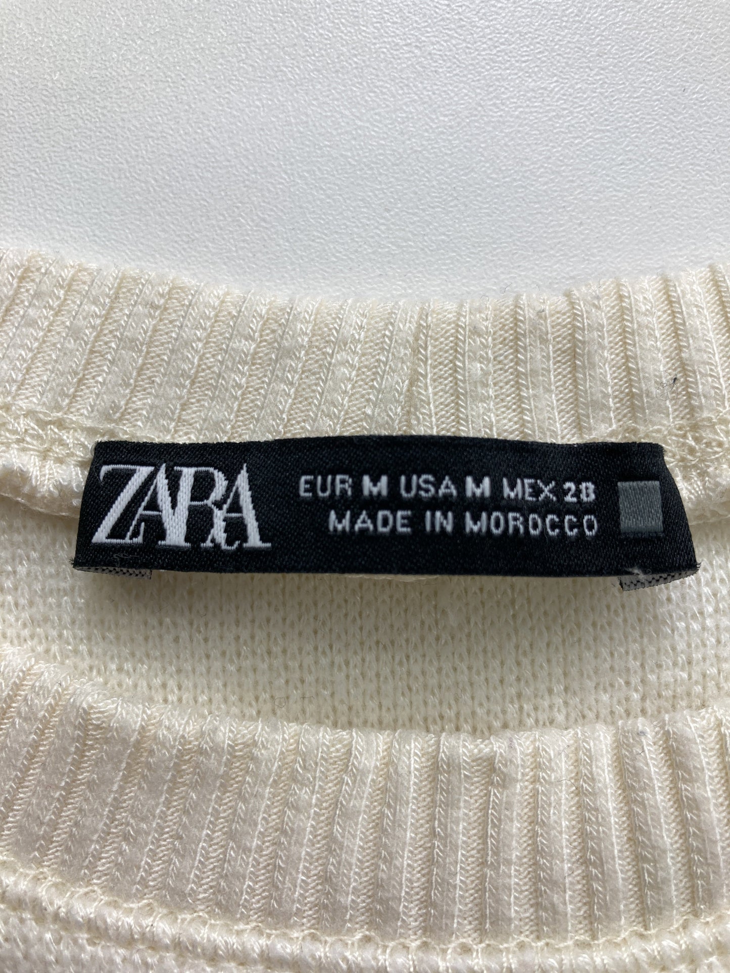 ZARA/ザラ/ニット/セーター/トップス/ホワイト/M