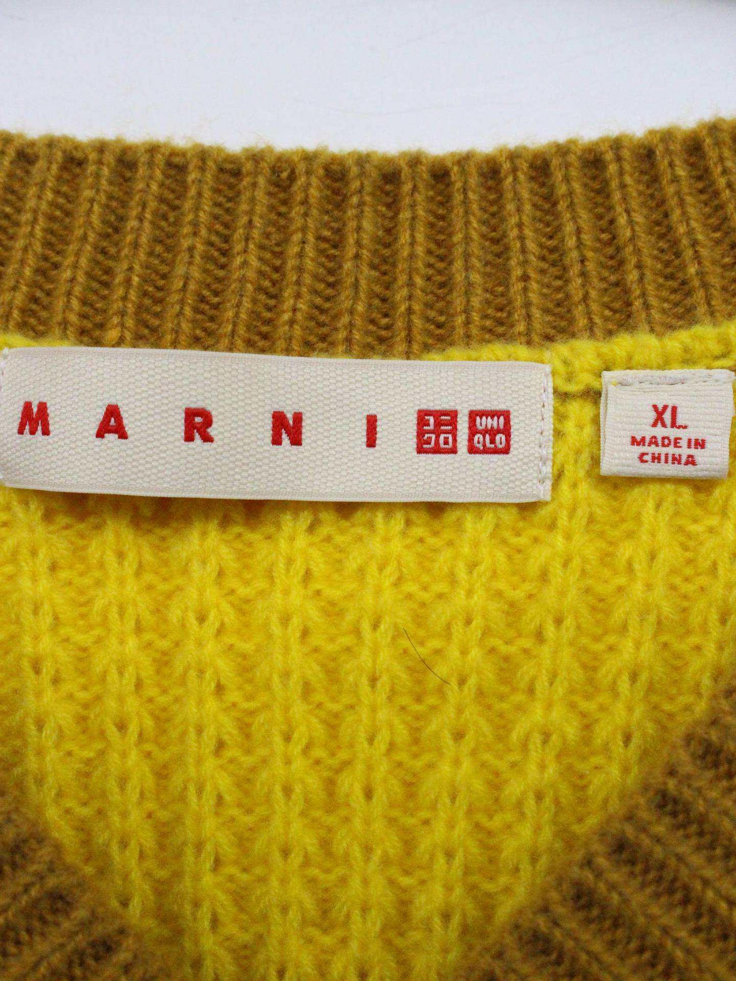MARNI × UNIQLO/ニット/セーター/トップス/ブラウン/XL
