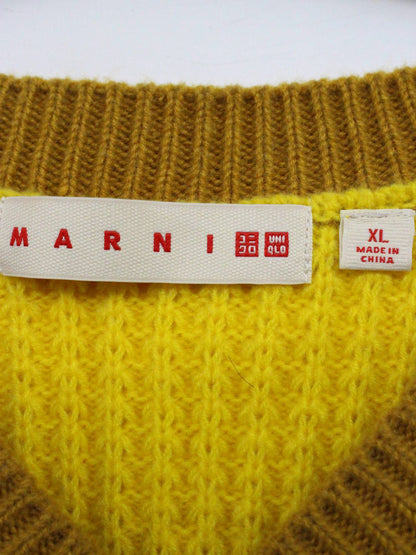 MARNI × UNIQLO/ニット/セーター/トップス/ブラウン/XL