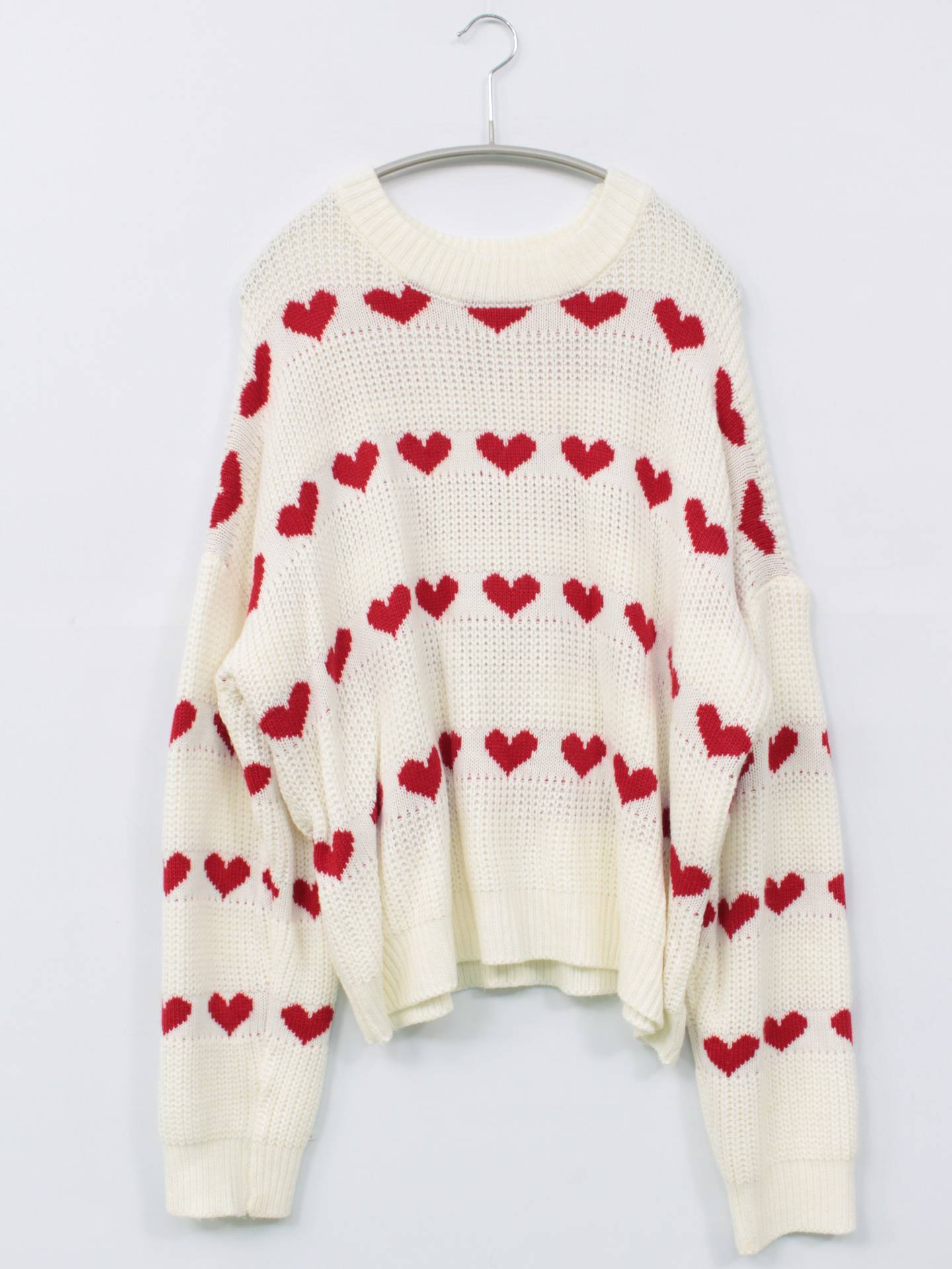 ROMWE/ロムウィー/ニット/セーター/トップス/ホワイト/L