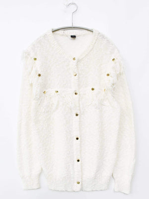 MIMMO MODA/カーディガン/ボレロ/トップス/ホワイト/L