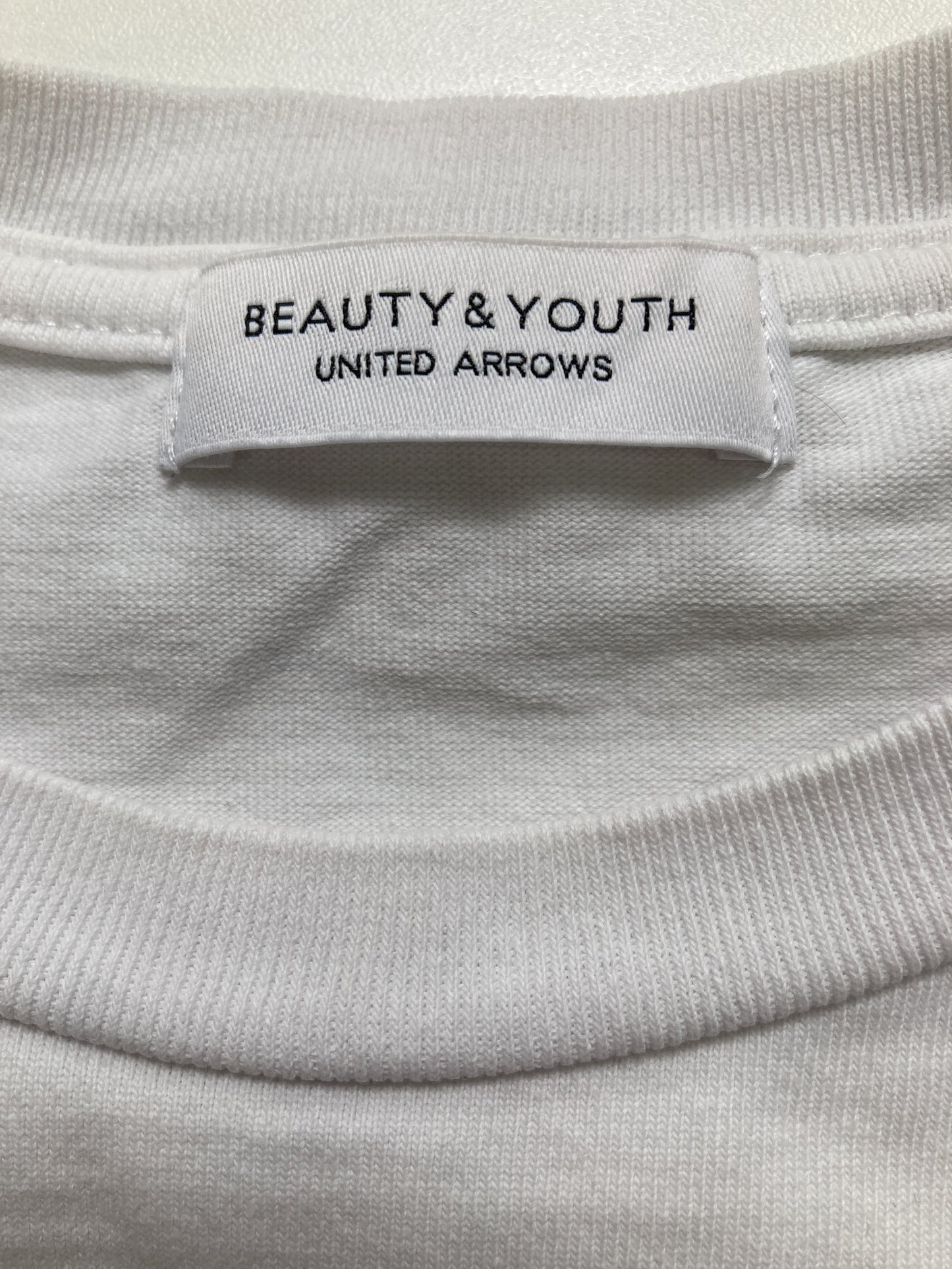 BEAUTY&YOUTH/ビューティーアンドユース/Tシャツ/カットソー/トップス/ホワイト/M