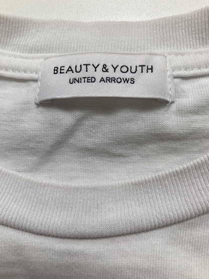 BEAUTY&YOUTH/ビューティーアンドユース/Tシャツ/カットソー/トップス/ホワイト/M