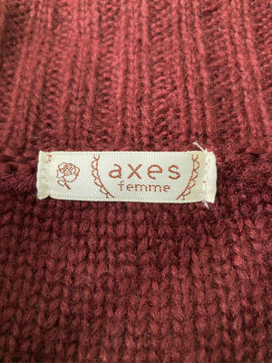 axes femme/アクシーズファム/ニット/セーター/トップス/ブラウン/M