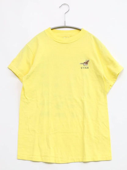 Hanes/ヘインズ/Tシャツ/カットソー/トップス/イエロー/S34-36