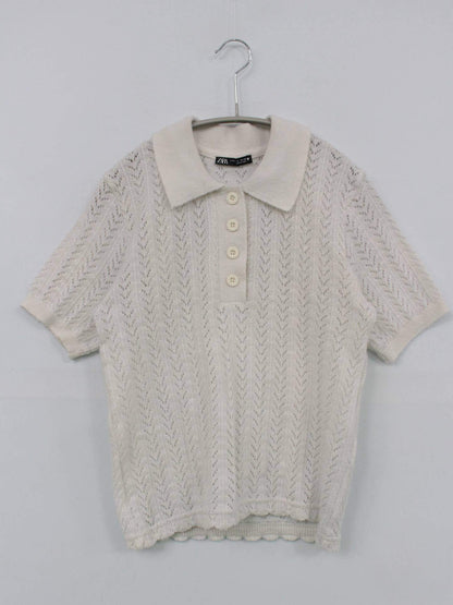 ZARA/ザラ/ニット/セーター/トップス/ホワイト/EUR S/USA S/MEX 26