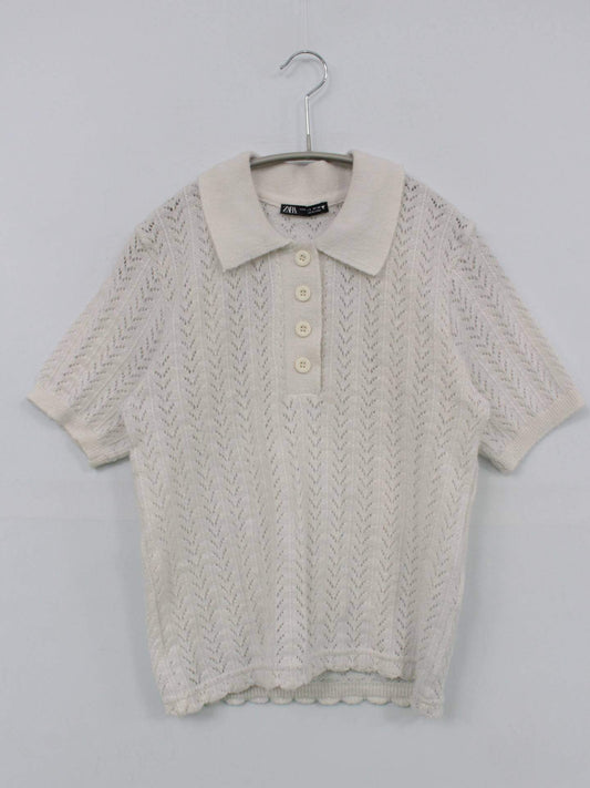 ZARA/ザラ/ニット/セーター/トップス/ホワイト/EUR S/USA S/MEX 26