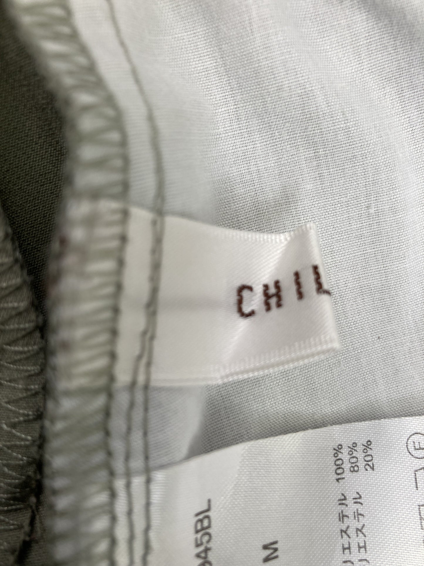 CHILLFAR/チルファー/スラックス/パンツ/ベージュ/M