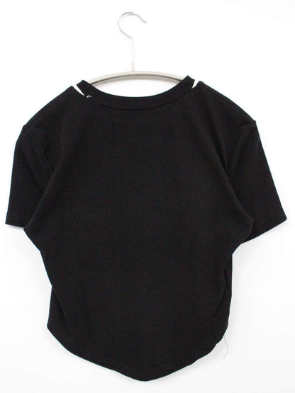 mie/Tシャツ/カットソー/トップス/ブラック