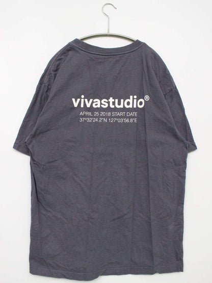 VIVASTUDIO/Tシャツ/カットソー/トップス/グレー/M