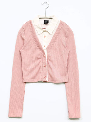 Dazy/デイジー/シャツ/ブラウス/トップス/ピンク/S