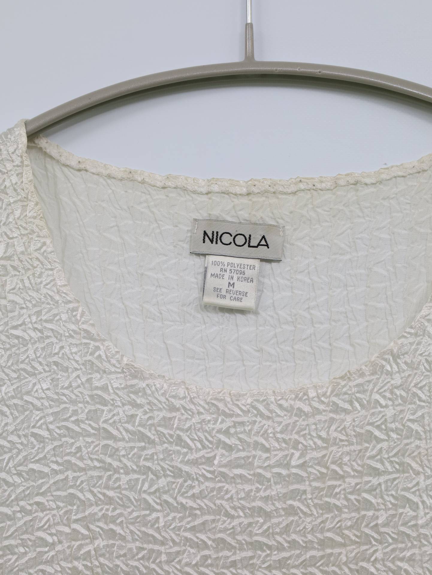 NICOLA/ノースリーブ/トップス/ホワイト/M