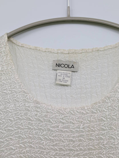 NICOLA/ノースリーブ/トップス/ホワイト/M