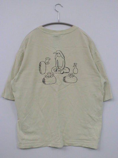 WAIT & SLEEP/Tシャツ/カットソー/トップス/アイボリー/L