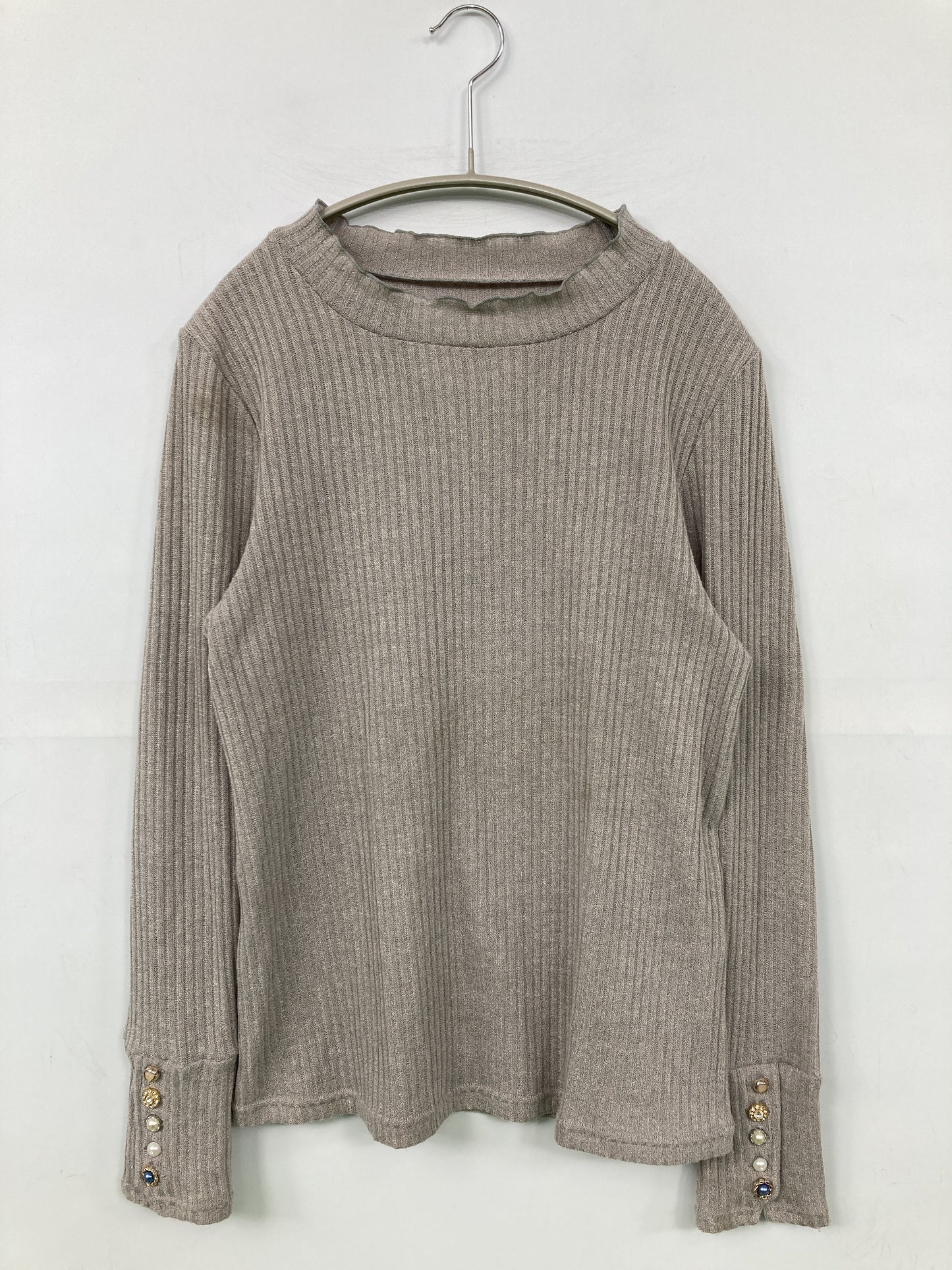 ニット/セーター/トップス/グレー/M