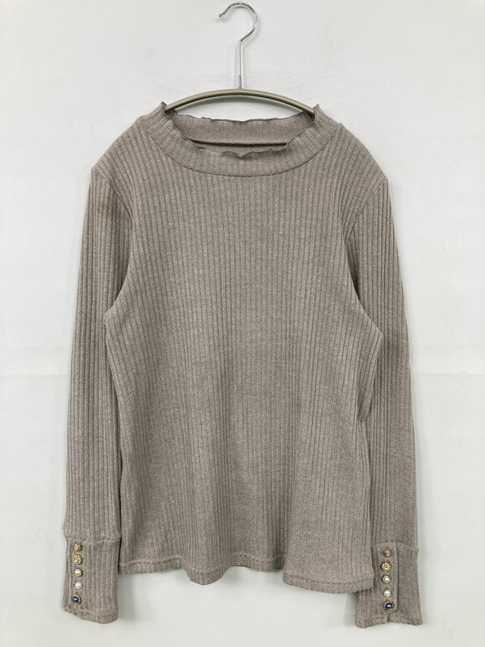 ニット/セーター/トップス/グレー/M