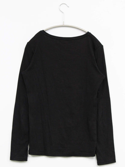 UNIQLO/Tシャツ/カットソー/トップス/ブラック/L