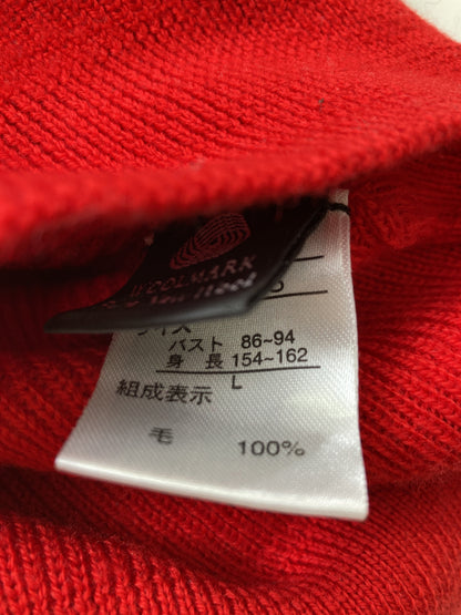 CLOSSHI/クロッシー/ニット/セーター/トップス/レッド/L