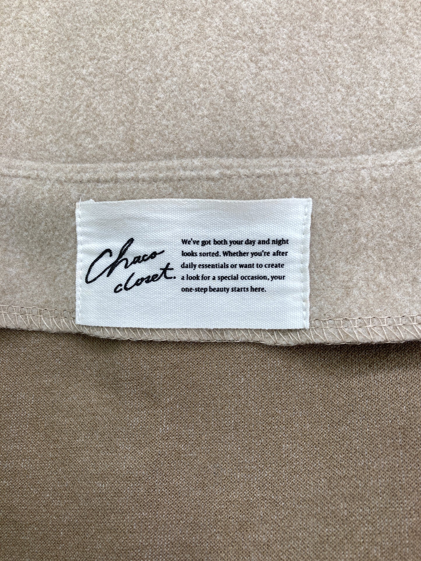 chaco closet/ベスト/トップス/ベージュ/M