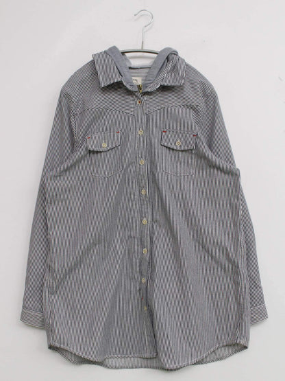 natural and casual clothing/シャツ/ブラウス/トップス/ブルー/3L