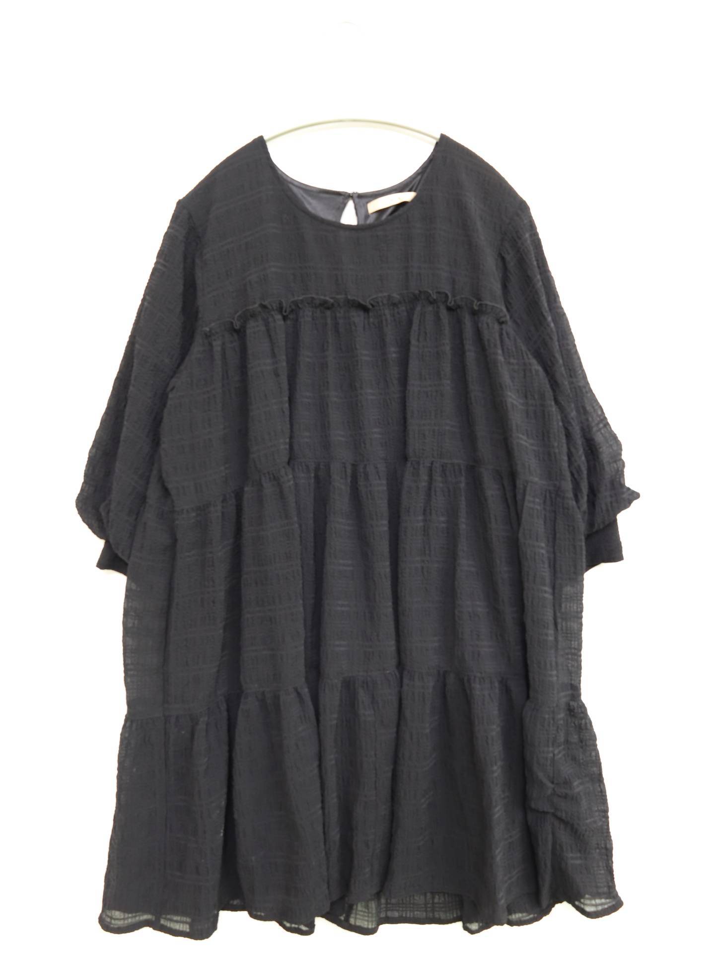 ems excite/エムズエキサイト/チュニック/ワンピース/ドレス/ブラック/F