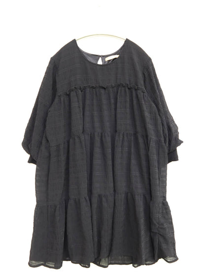 ems excite/エムズエキサイト/チュニック/ワンピース/ドレス/ブラック/F