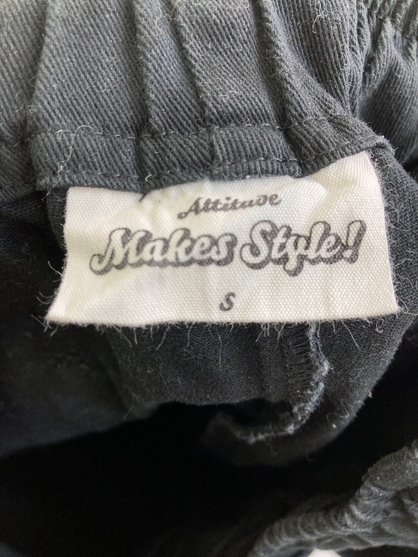 Attitude makes style!/アティチュードメイクススタイル/カーゴパンツ/パンツ/ブラック/S