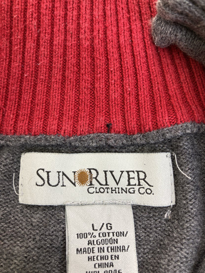 SUNRIVER/ニット/セーター/トップス/グレー/L