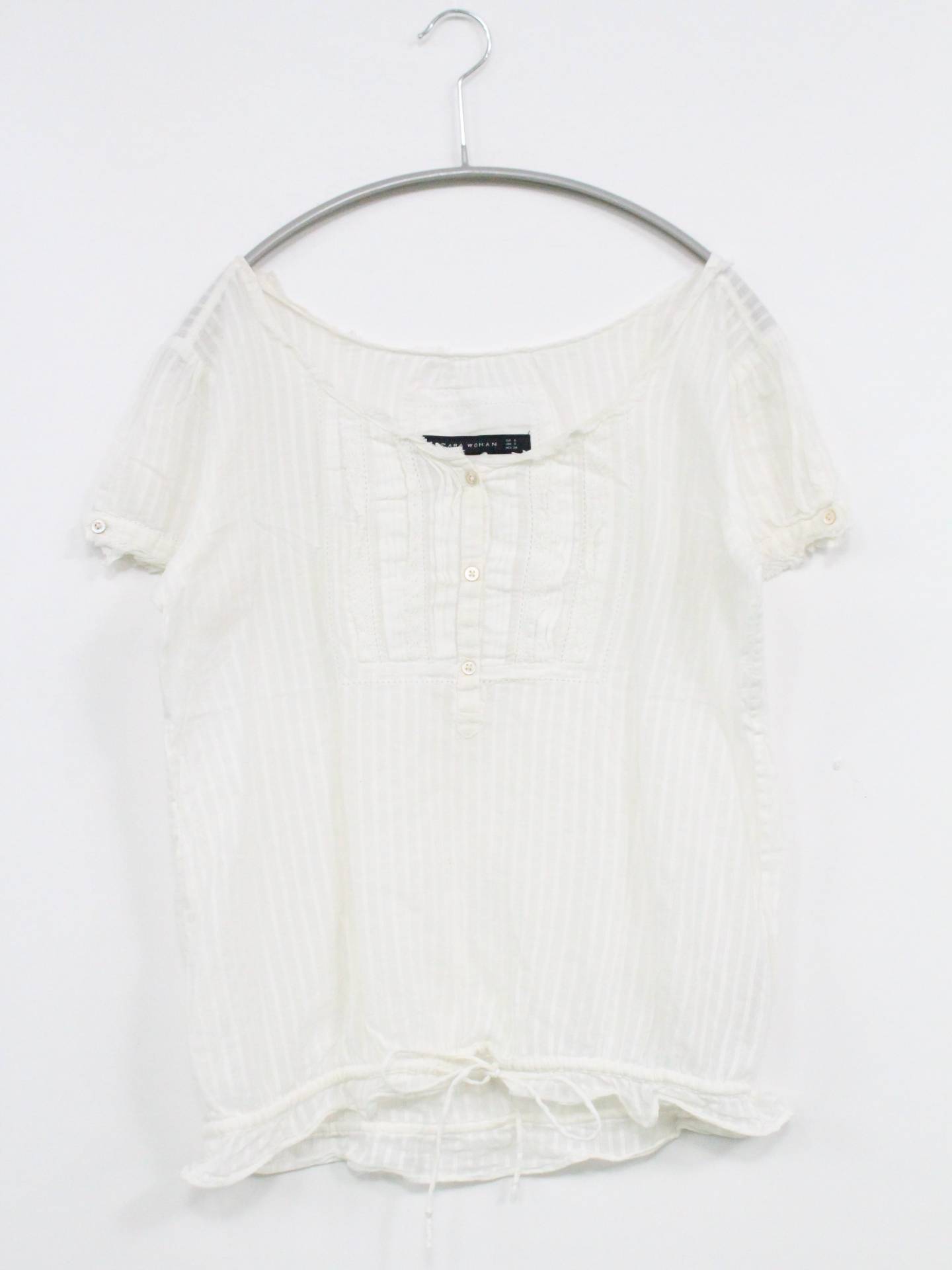 ZARA WOMAN/Tシャツ/カットソー/トップス/ホワイト/S