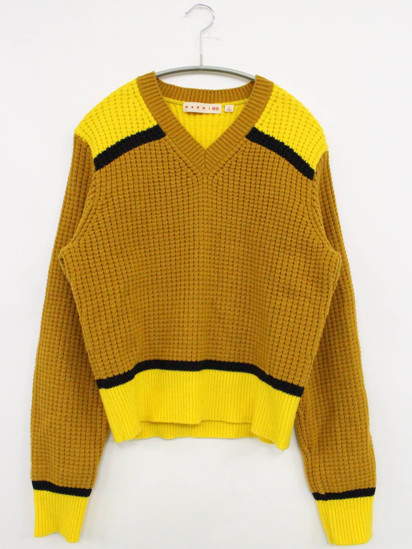 MARNI × UNIQLO/ニット/セーター/トップス/ブラウン/XL
