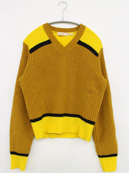 MARNI × UNIQLO/ニット/セーター/トップス/ブラウン/XL