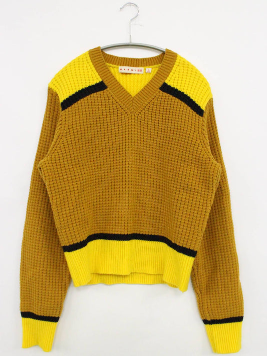 MARNI × UNIQLO/ニット/セーター/トップス/ブラウン/XL