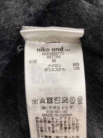 niko and .../ニコアンド/ニット/セーター/トップス/ブラック/M