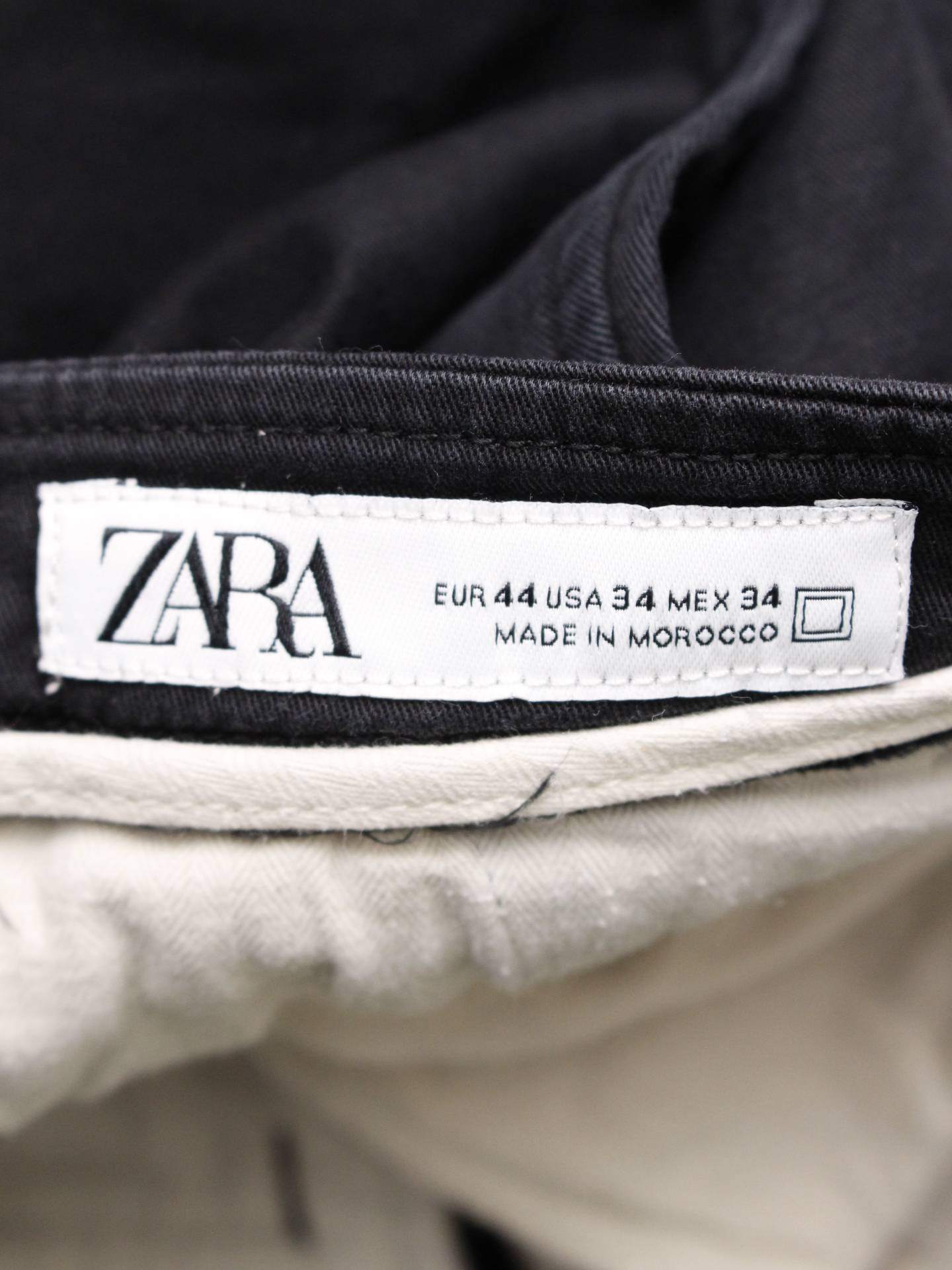 ZARA/ザラ/チノパンツ/パンツ/ブラック/EUR44/USA34/MEX34