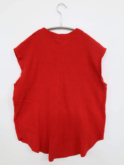 ITEMS/ノースリーブ/トップス/レッド/FREE
