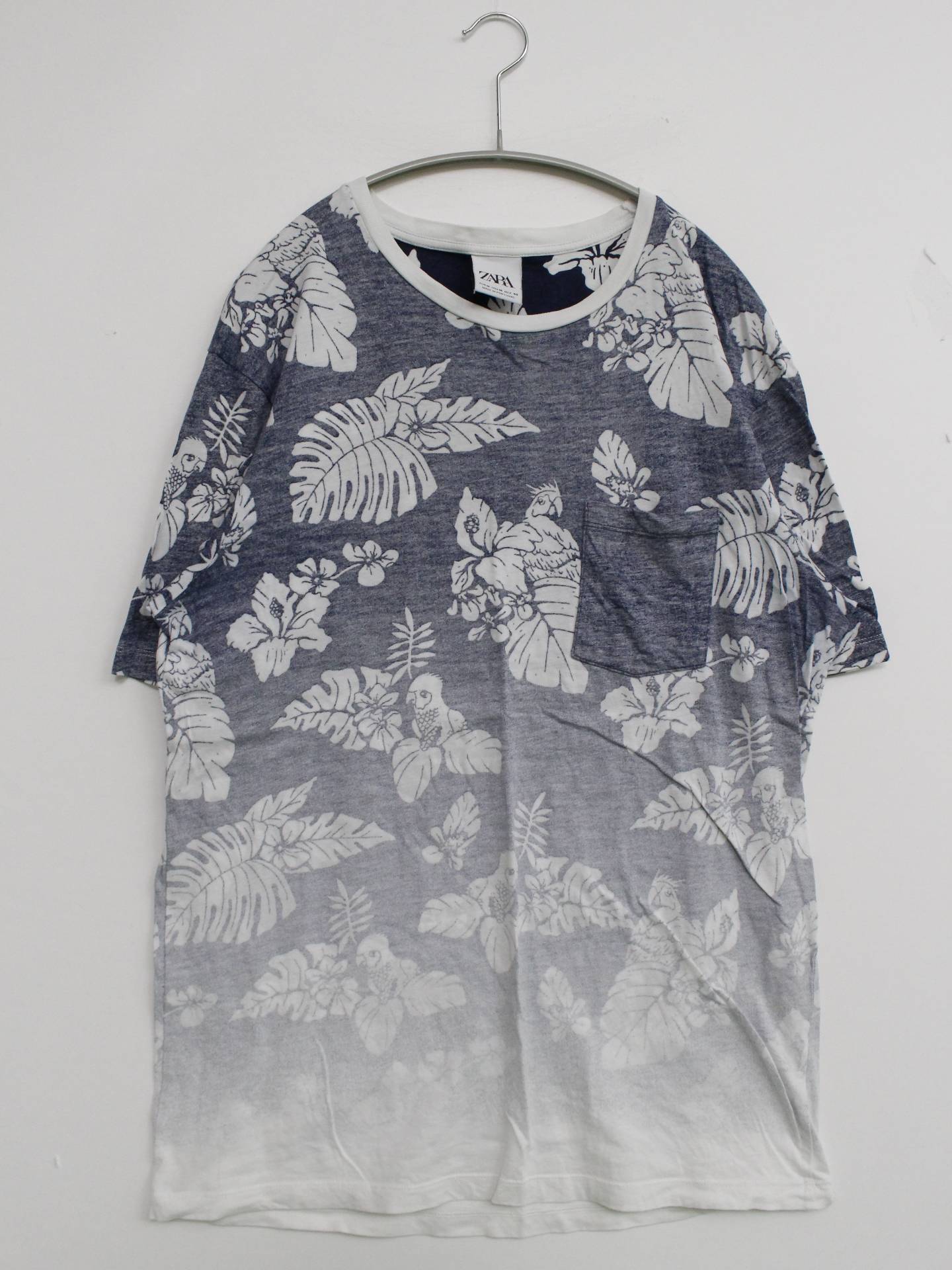 ZARA/ザラ/Tシャツ/カットソー/トップス/ネイビー/M