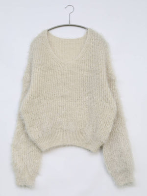 nugu/ヌグ/ニット/セーター/トップス/アイボリー/FREE
