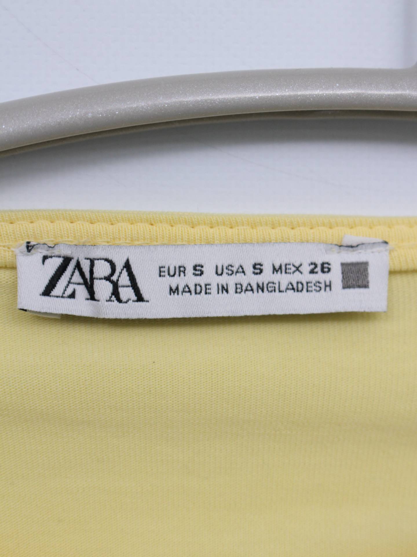 ZARA/ザラ/タンクトップ/トップス/イエロー/S