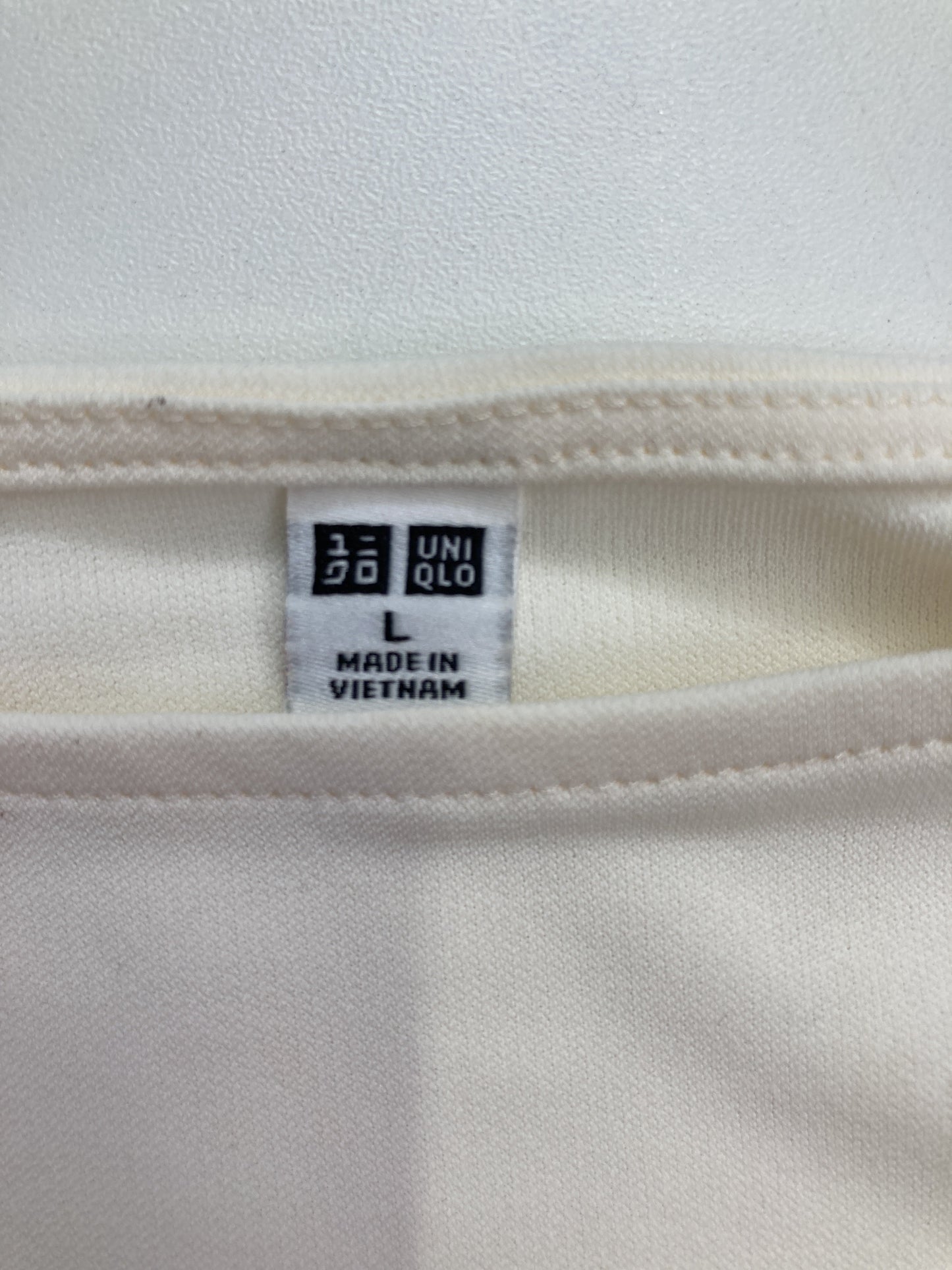 UNIQLO/ユニクロ/ノースリーブ/トップス/ホワイト/L