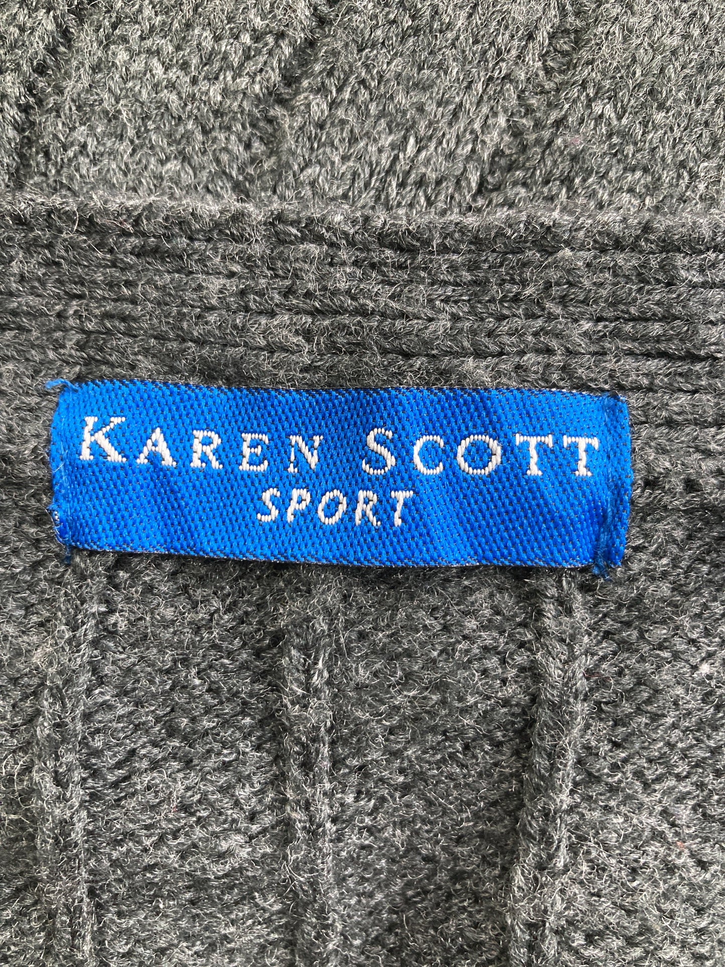 KAREN SCOTT/カーディガン/ボレロ/トップス/グレー/L