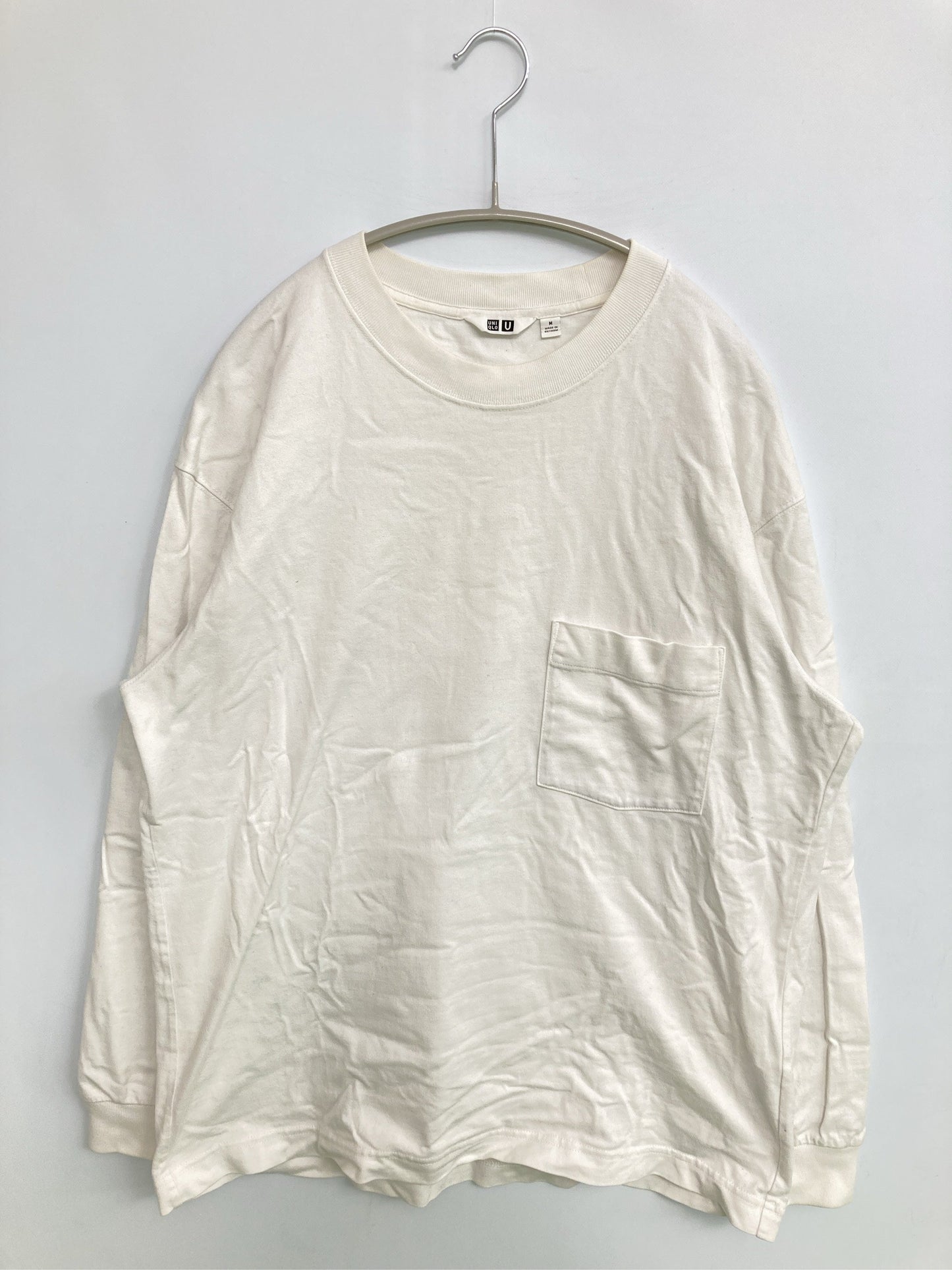 UNIQLO/ユニクロ/Tシャツ/カットソー/トップス/ホワイト/M