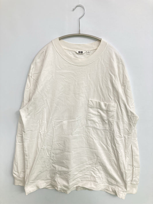 UNIQLO/ユニクロ/Tシャツ/カットソー/トップス/ホワイト/M