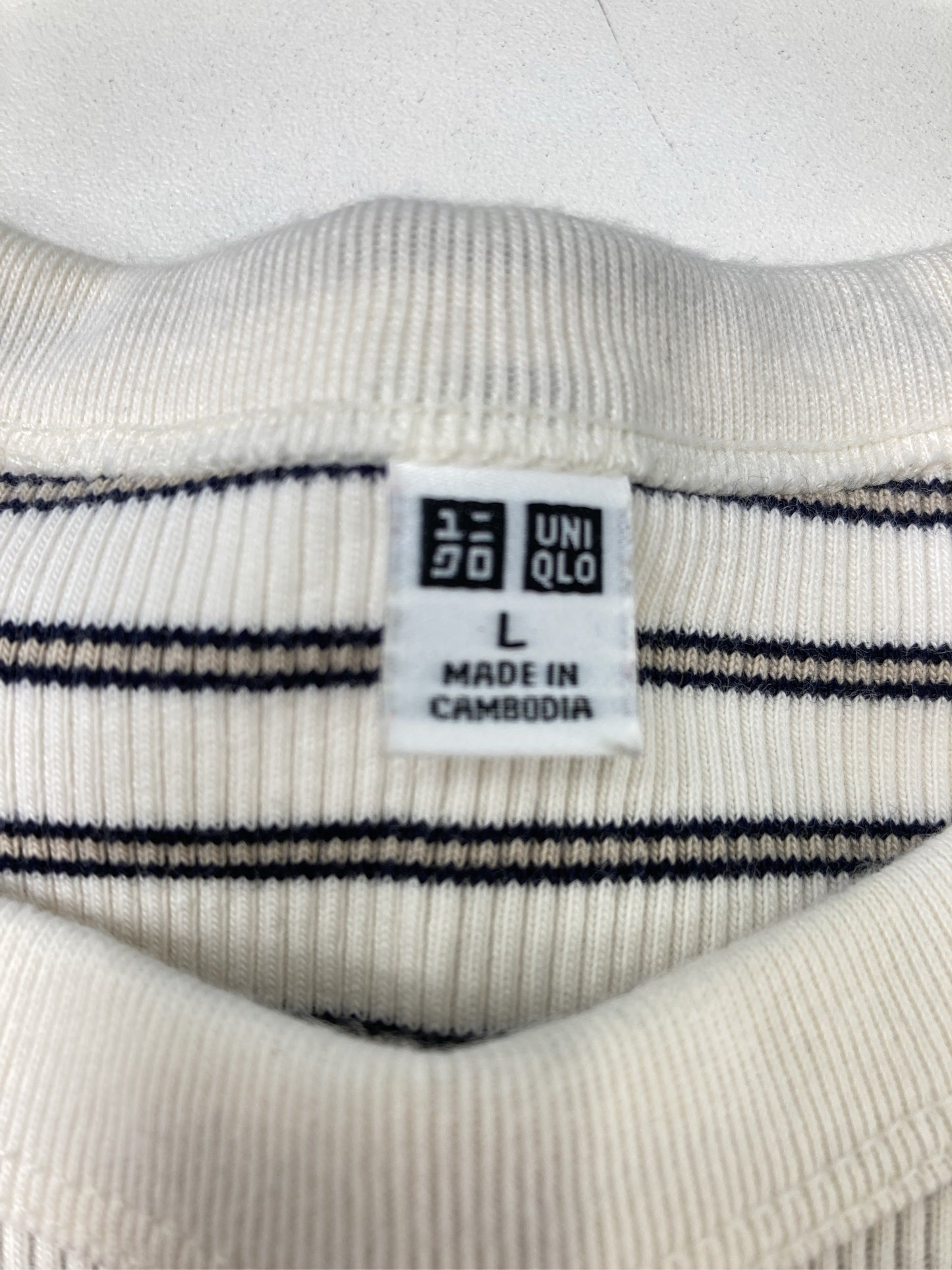 UNIQLO/ユニクロ/ニット/セーター/トップス/ホワイト/L