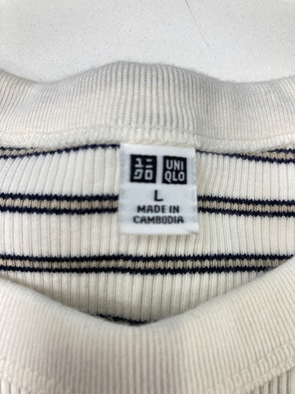 UNIQLO/ユニクロ/ニット/セーター/トップス/ホワイト/L