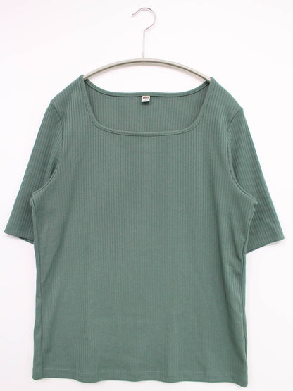 UNIQLO/ユニクロ/Tシャツ/カットソー/トップス/グリーン/L